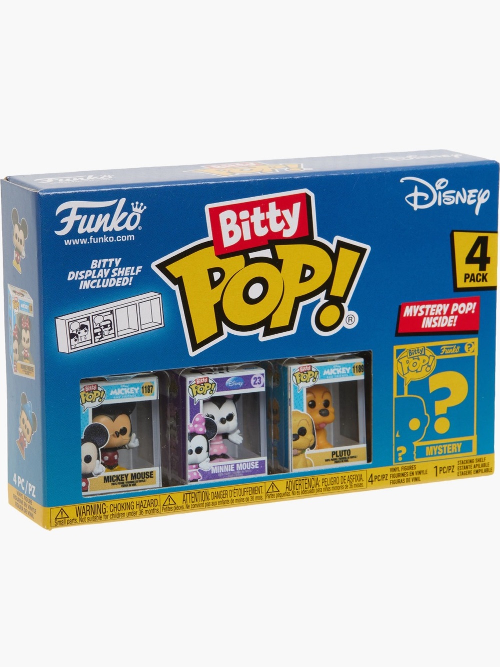 Funko x Disney Mystery 4-Pack Bitty Pop! Mickey Figurines NEW